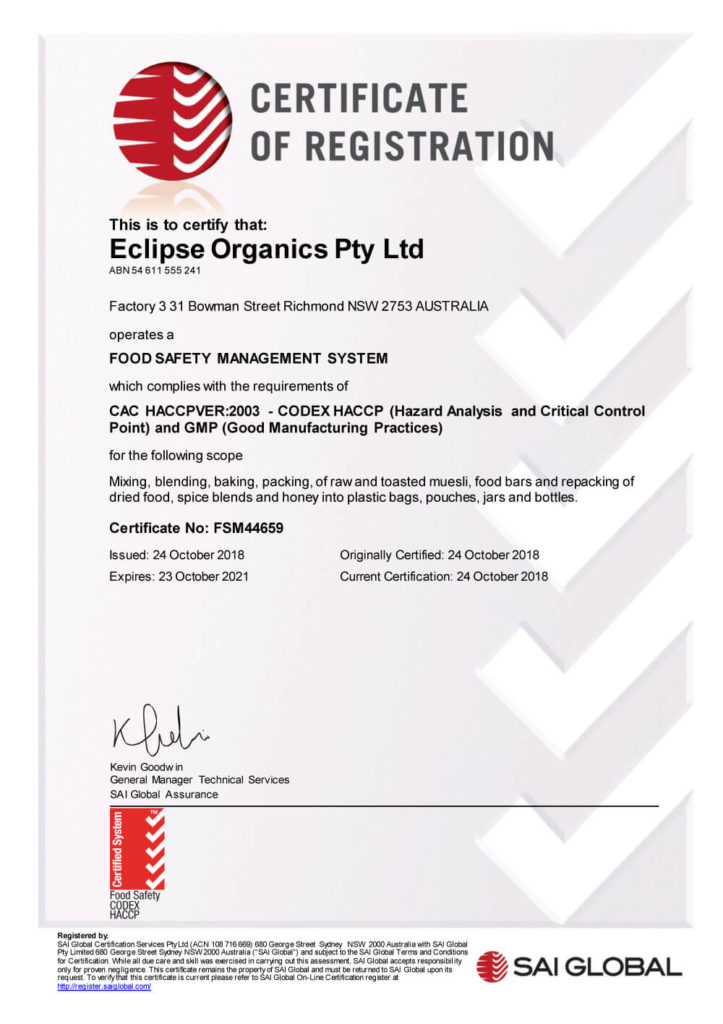 New Heights  in HACCP Food Safety
