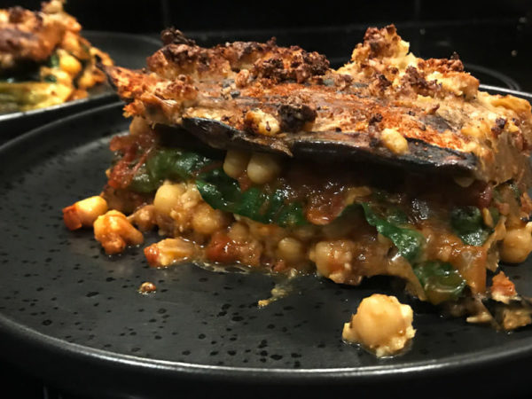 Hearty Chickpea and grilled Vegetable Lasagne
