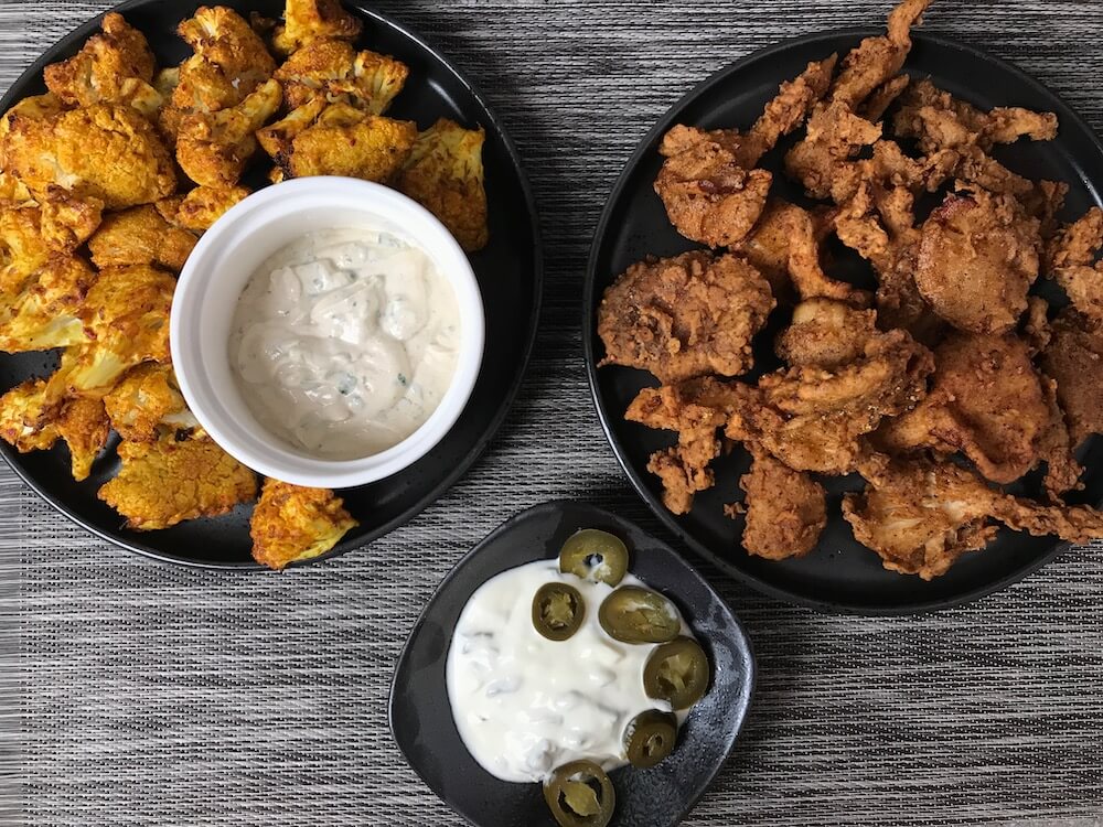 Tandoori Roasted Cauliflower with Tahini Sauce