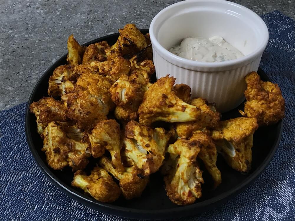 Tandoori Roasted Cauliflower with Tahini Sauce