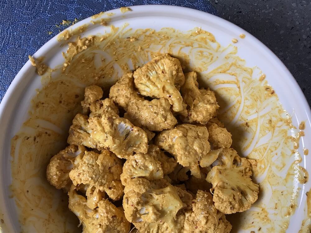 Tandoori Roasted Cauliflower with Tahini Sauce