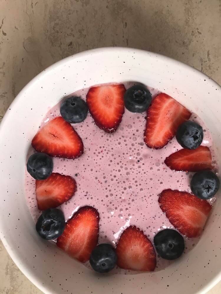 Antioxidant Packed Coconut Rough and Berry Smoothie Bowl